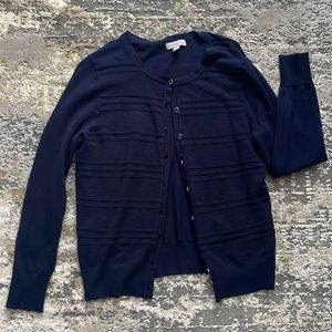 Navy blue cardigan